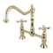 Kingston Brass KS1172AX Heritage Bridge Kitchen Faucet, Polished Brass KS1172AX - alternate 1